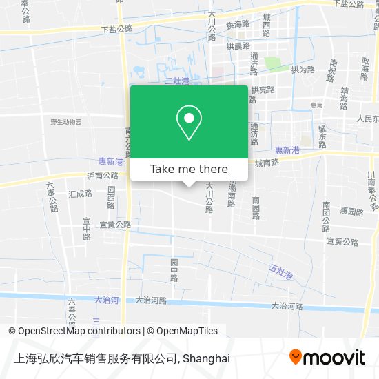 上海弘欣汽车销售服务有限公司 map