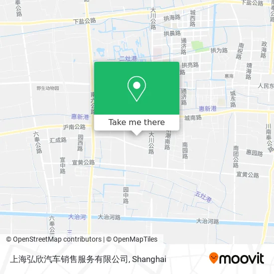 上海弘欣汽车销售服务有限公司 map