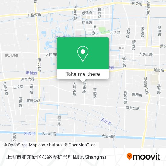 上海市浦东新区公路养护管理四所 map