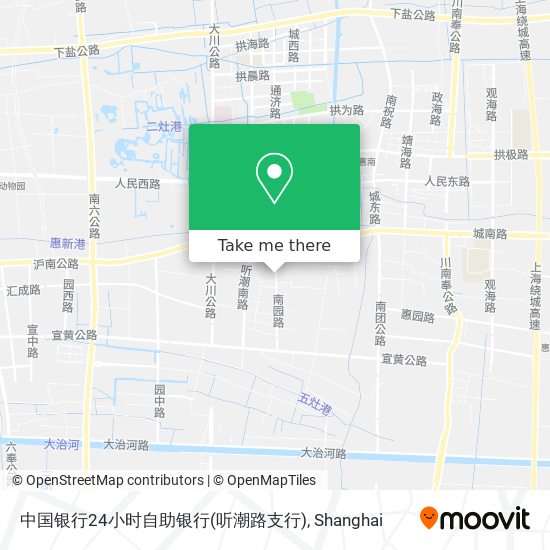 中国银行24小时自助银行(听潮路支行) map