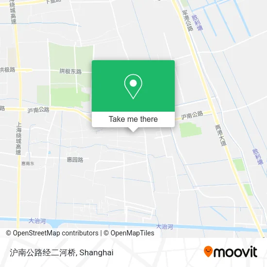 沪南公路经二河桥 map