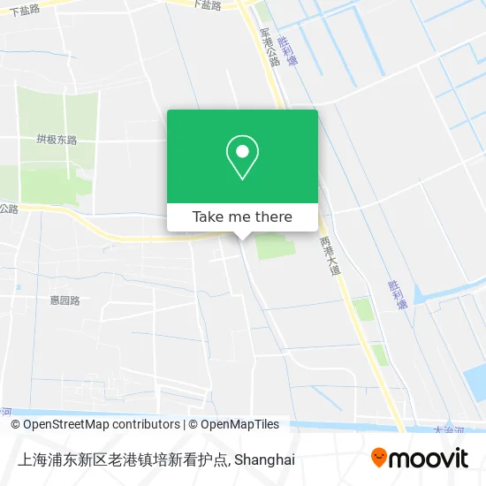上海浦东新区老港镇培新看护点 map