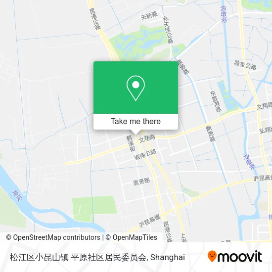 松江区小昆山镇 平原社区居民委员会 map