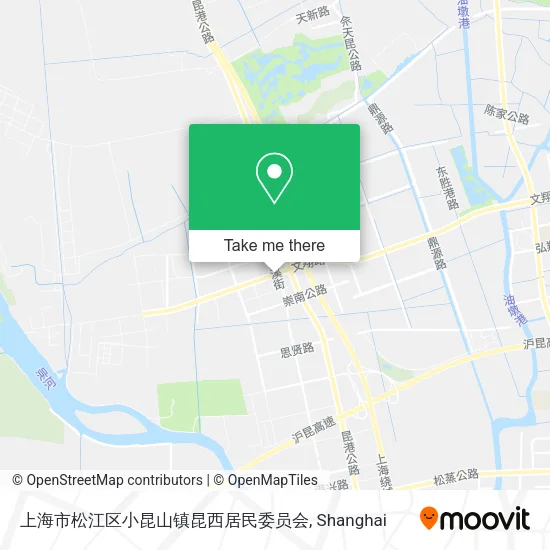 上海市松江区小昆山镇昆西居民委员会 map