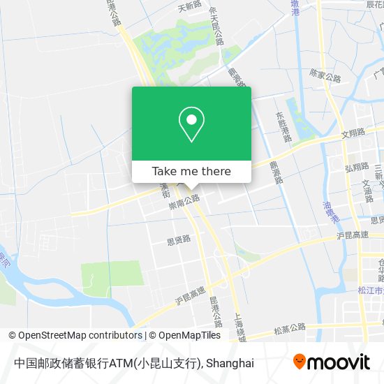 中国邮政储蓄银行ATM(小昆山支行) map