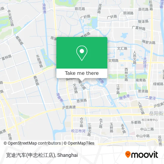 宽途汽车(申忠松江店) map