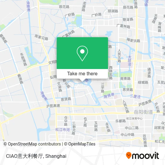 CIAO意大利餐厅 map