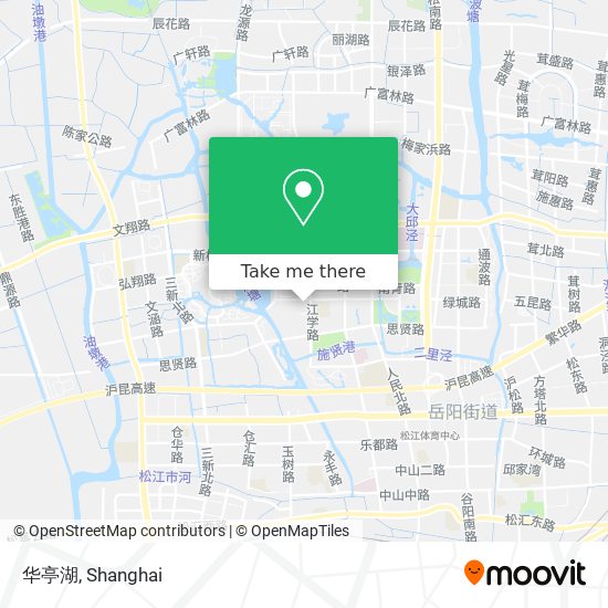 华亭湖 map