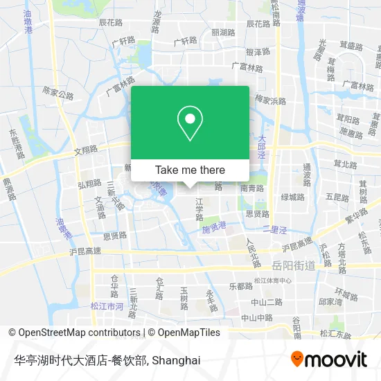 华亭湖时代大酒店-餐饮部 map