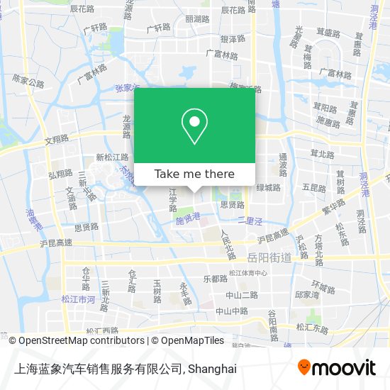 上海蓝象汽车销售服务有限公司 map