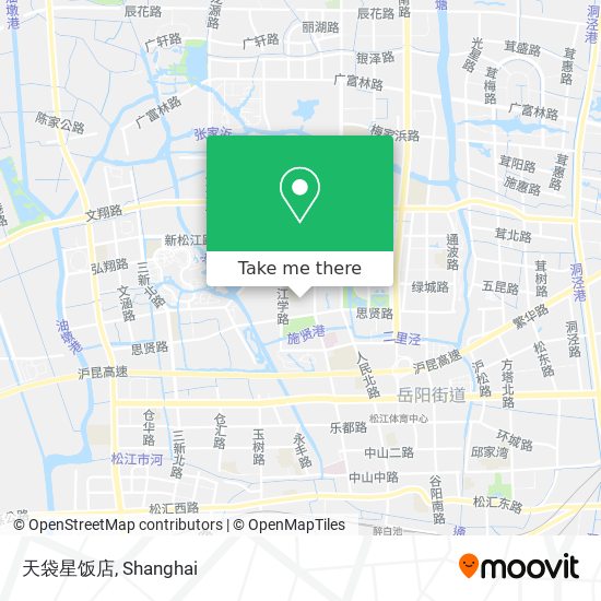 天袋星饭店 map
