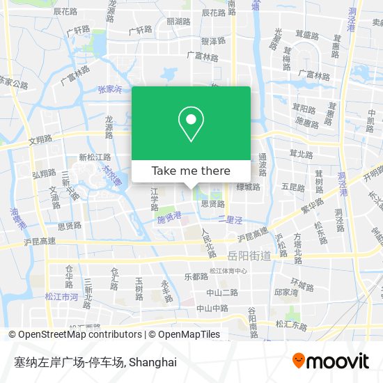 塞纳左岸广场-停车场 map