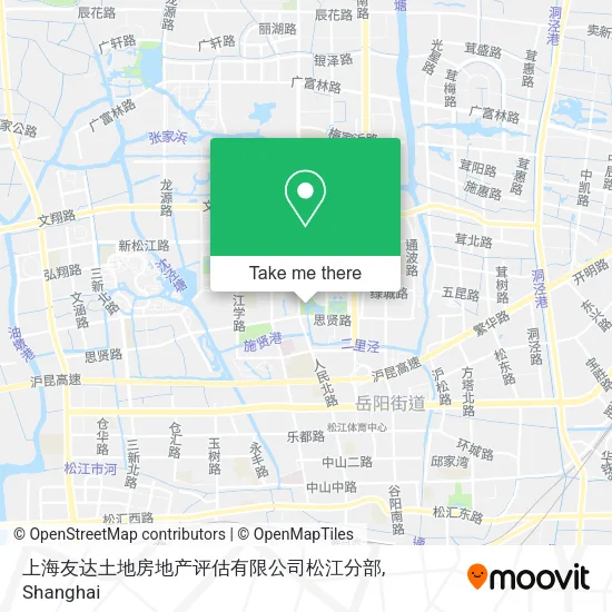 上海友达土地房地产评估有限公司松江分部 map