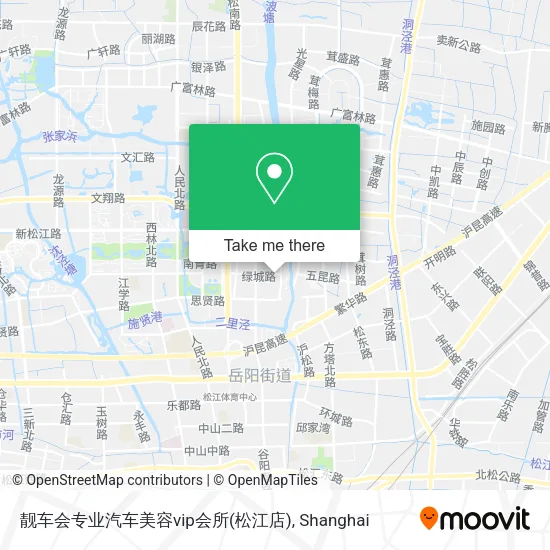 靓车会专业汽车美容vip会所(松江店) map