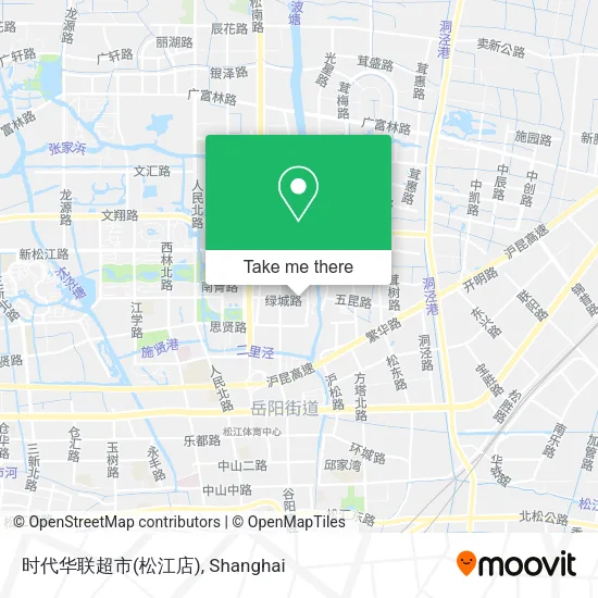时代华联超市(松江店) map