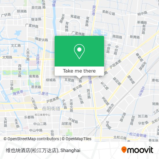 维也纳酒店(松江万达店) map