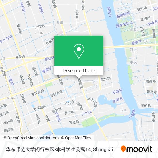 华东师范大学闵行校区-本科学生公寓14 map