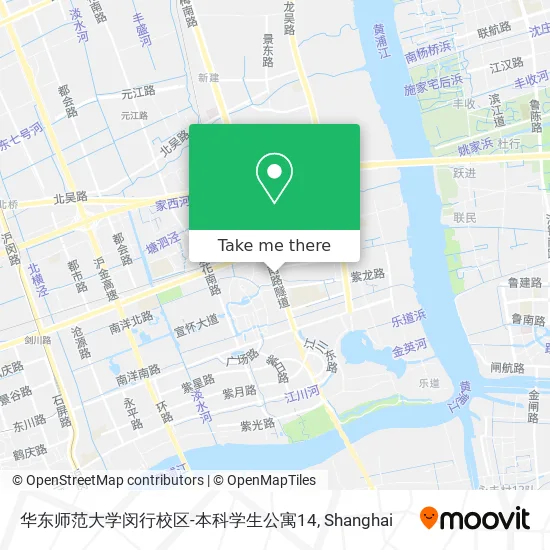 华东师范大学闵行校区-本科学生公寓14 map