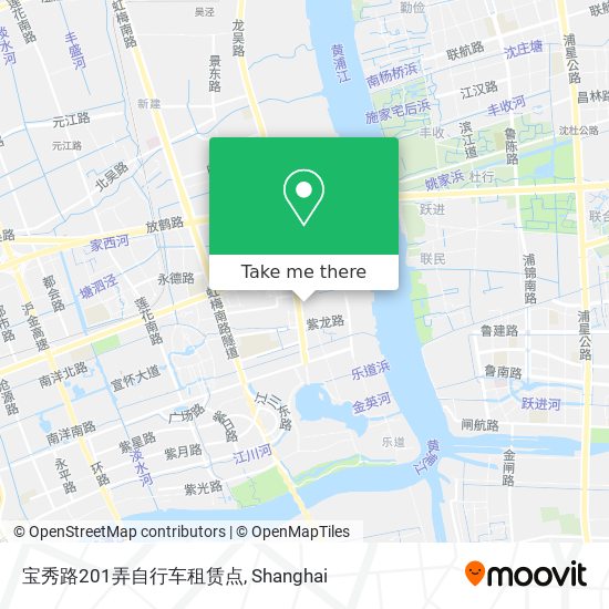宝秀路201弄自行车租赁点 map