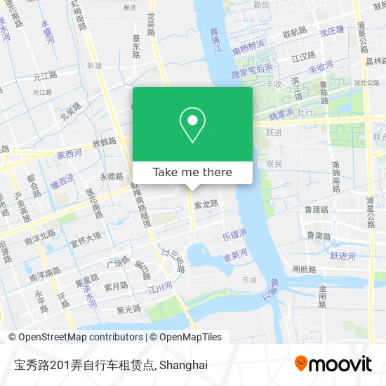 宝秀路201弄自行车租赁点 map
