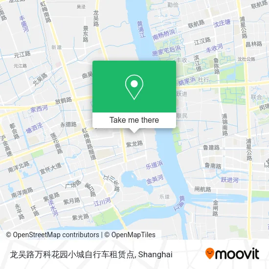 龙吴路万科花园小城自行车租赁点 map