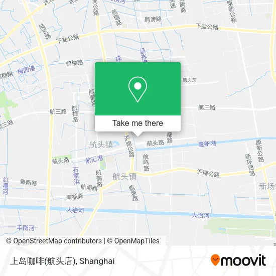 上岛咖啡(航头店) map