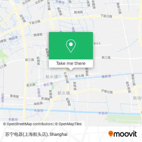 苏宁电器(上海航头店) map