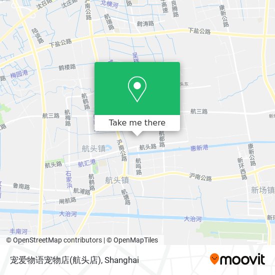 宠爱物语宠物店(航头店) map