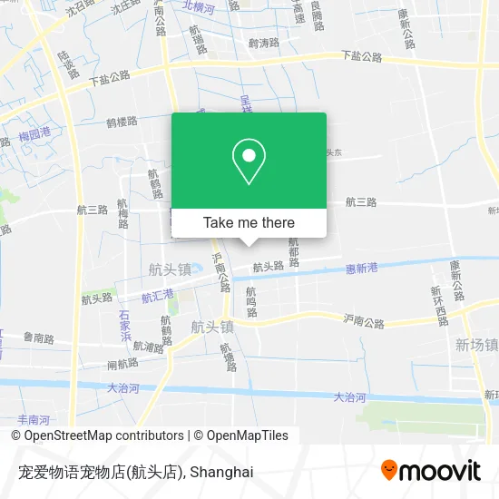 宠爱物语宠物店(航头店) map