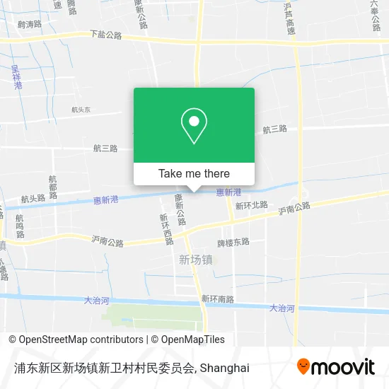 浦东新区新场镇新卫村村民委员会 map
