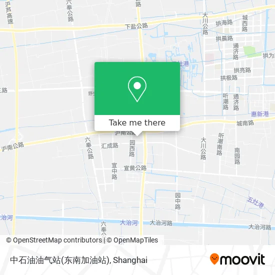 中石油油气站(东南加油站) map