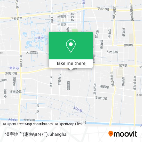 汉宇地产(惠南镇分行) map