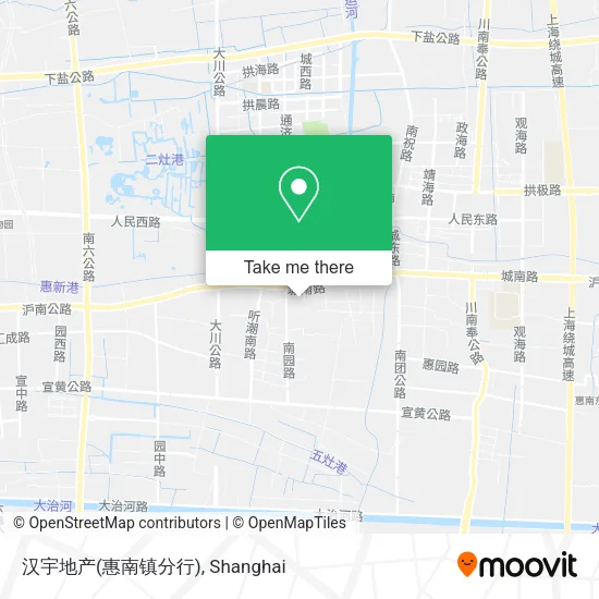 汉宇地产(惠南镇分行) map