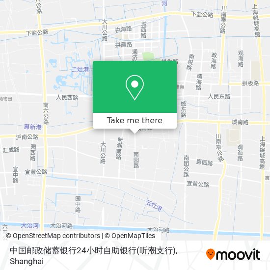 中国邮政储蓄银行24小时自助银行(听潮支行) map