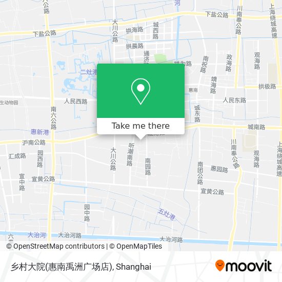 乡村大院(惠南禹洲广场店) map
