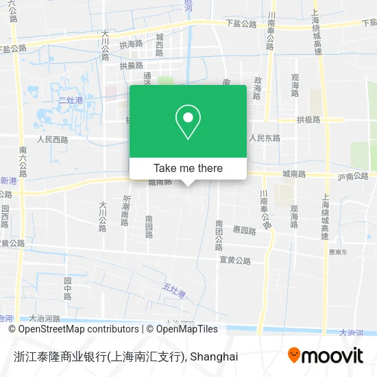浙江泰隆商业银行(上海南汇支行) map