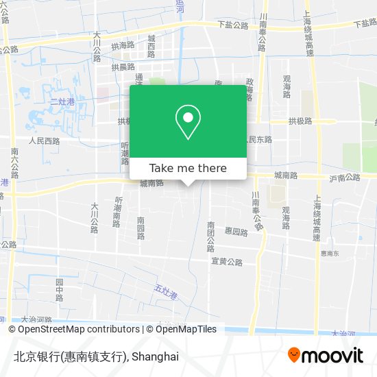 北京银行(惠南镇支行) map