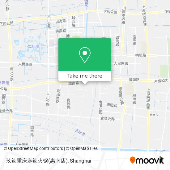 玖辣重庆麻辣火锅(惠南店) map