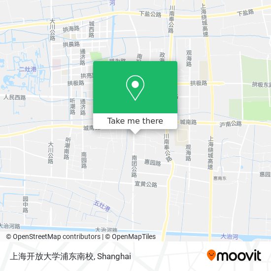 上海开放大学浦东南校 map