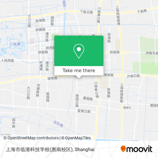 上海市临港科技学校(惠南校区) map
