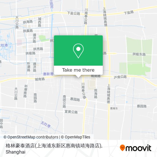格林豪泰酒店(上海浦东新区惠南镇靖海路店) map