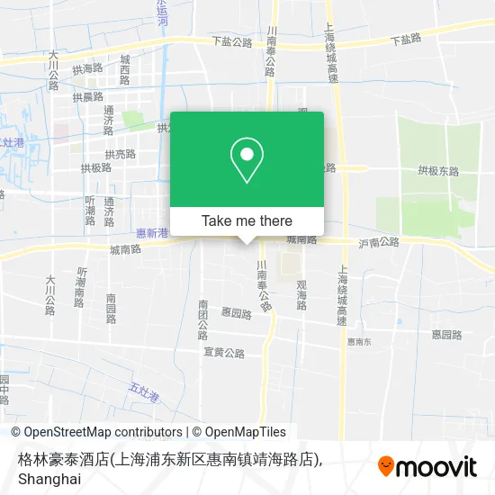 格林豪泰酒店(上海浦东新区惠南镇靖海路店) map