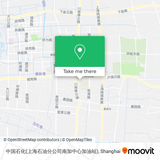 中国石化(上海石油分公司南加中心加油站) map