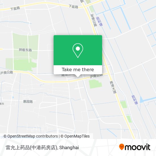 雷允上药品(中港药房店) map