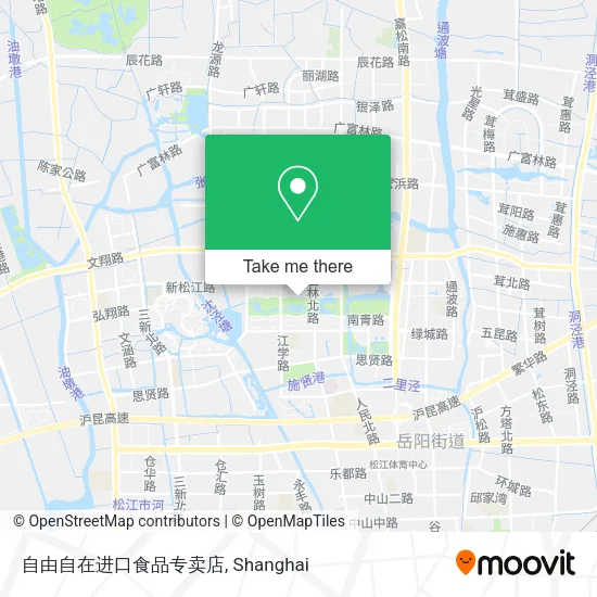 自由自在进口食品专卖店 map