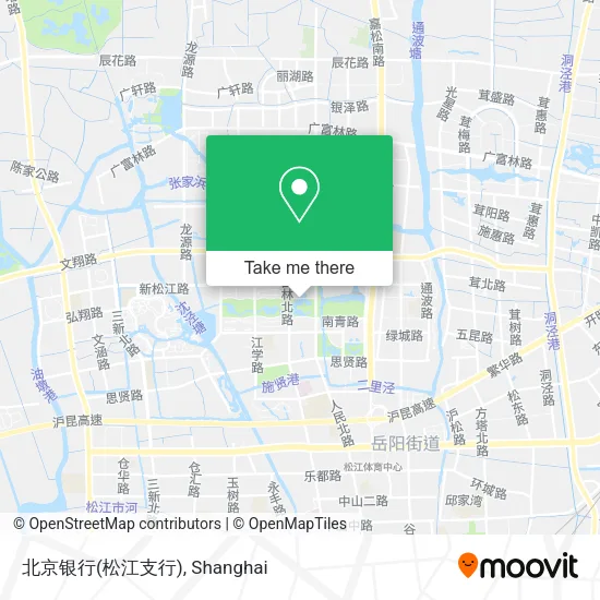 北京银行(松江支行) map