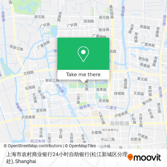 上海市农村商业银行24小时自助银行(松江新城区分理处) map