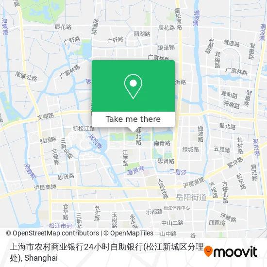上海市农村商业银行24小时自助银行(松江新城区分理处) map