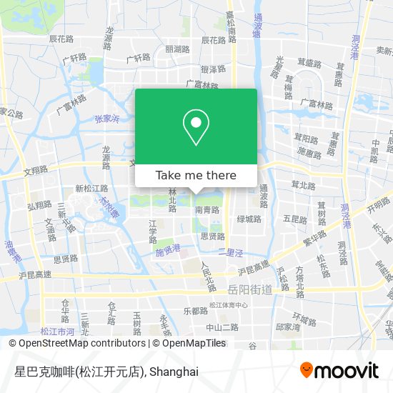 星巴克咖啡(松江开元店) map