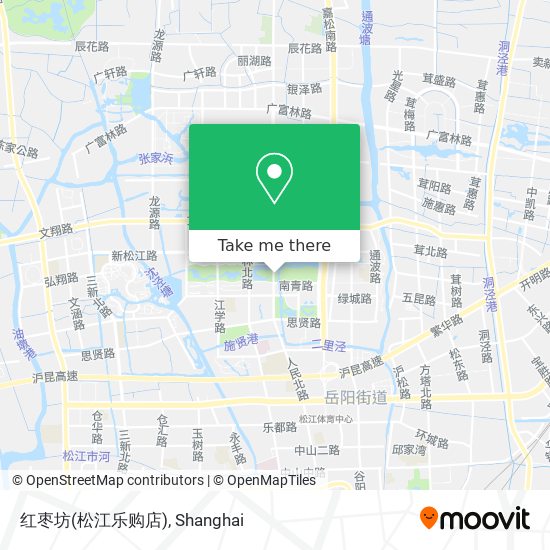 红枣坊(松江乐购店) map